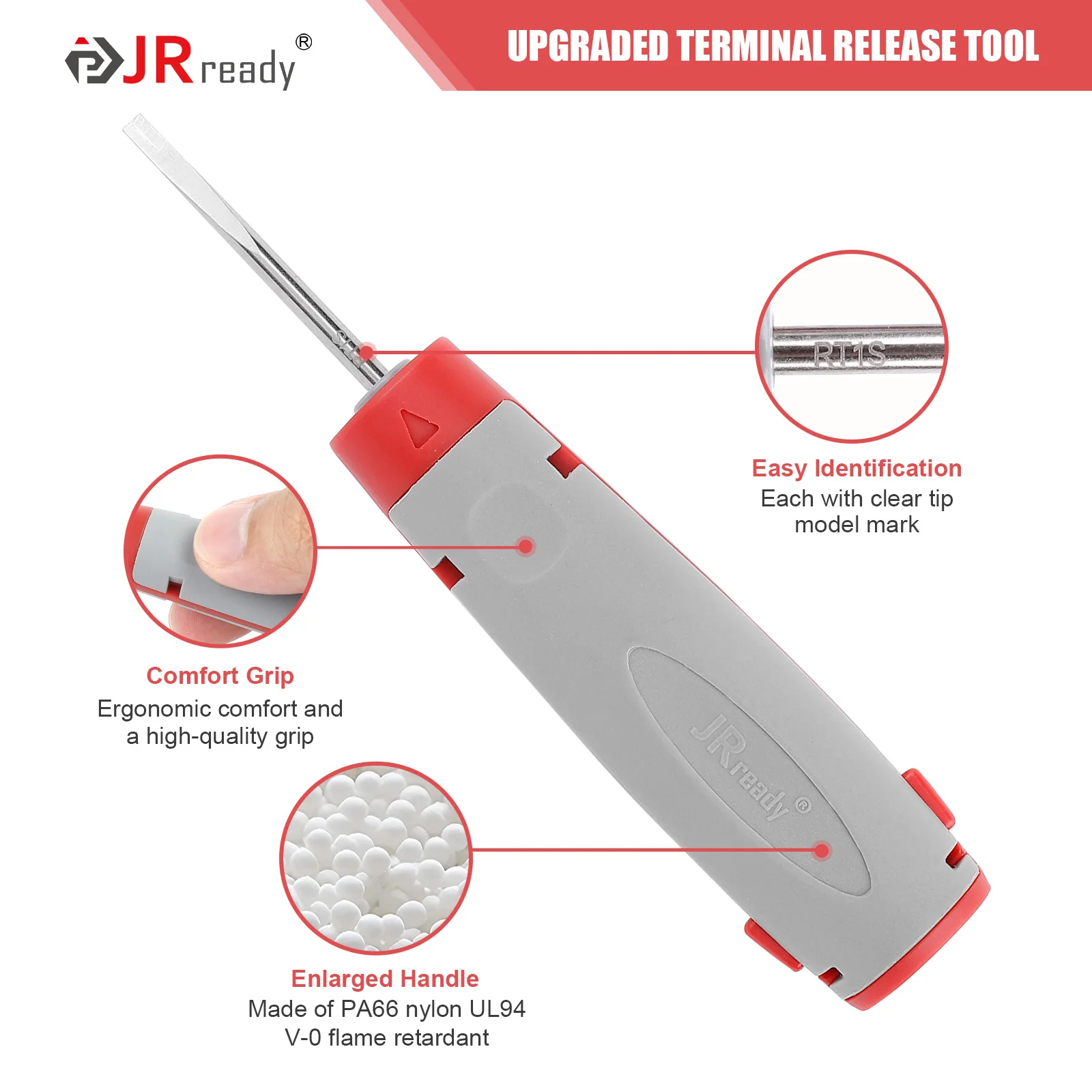 JRready JRconDRK-RT1S Pin Extraction Tool For DEUTSCH DT, DTM, DTP Series Connector Terminals And Wedges