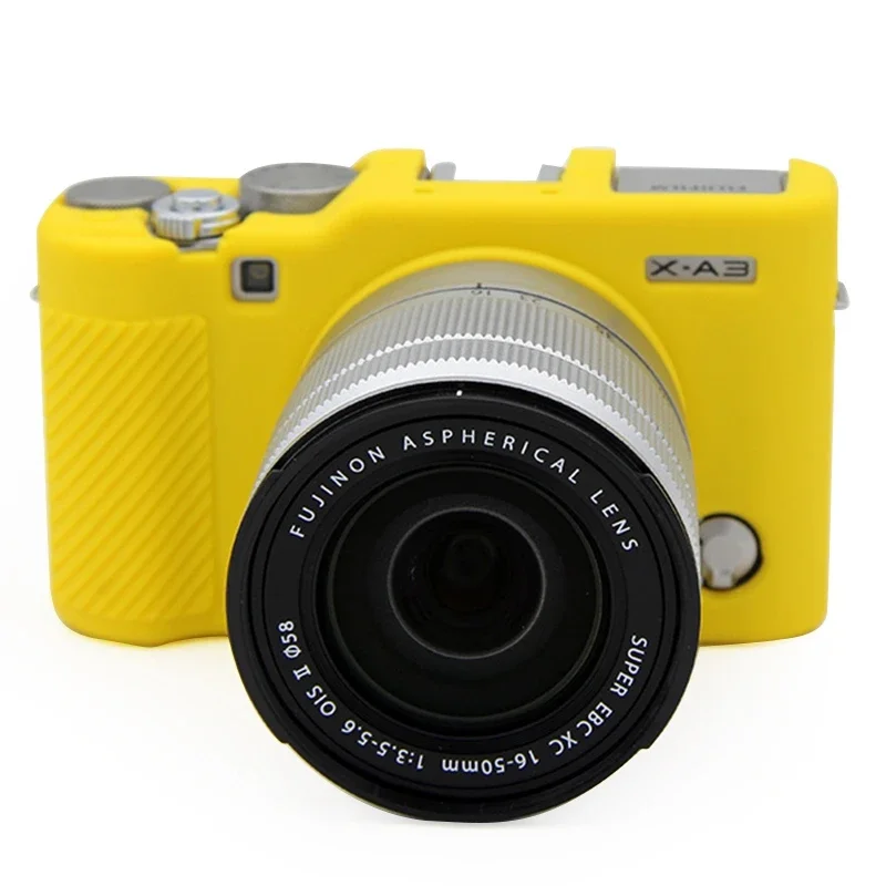 Gummi Haut Silikon Kamera Körper Fall Abdeckung Schutz Tasche Rüstung Weichen Gehäuse Rahmen Für Fujifilm XA3/XA5/XA10/XA20 Neue