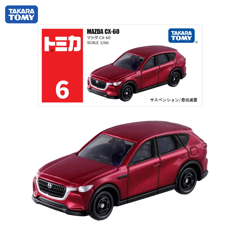 

Новинка, модель автомобиля TAKARA TOMY Tomica NO.6, модель Mazda CX-60 Scale 1/66, металлическая модель из сплава, подарки для детей и мальчиков