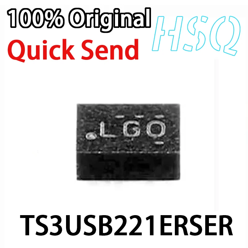 

1PCS TS3USB221ERSER TS3USB221 Screen Printed LGV LGO LGR Multiplexer QFN-10