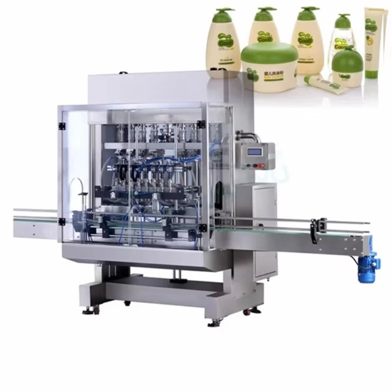 Automatic liquid paste filling machine, detergent cleaning soap, shampoo cleaning gel filling machine