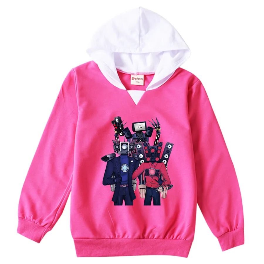 Tv Man From Skibidi Toilet Hoodie Kids Hoody Sweatshirt Baby Boys Speakerman Clothes Children's Clothing Girls Cartoon Outerwear