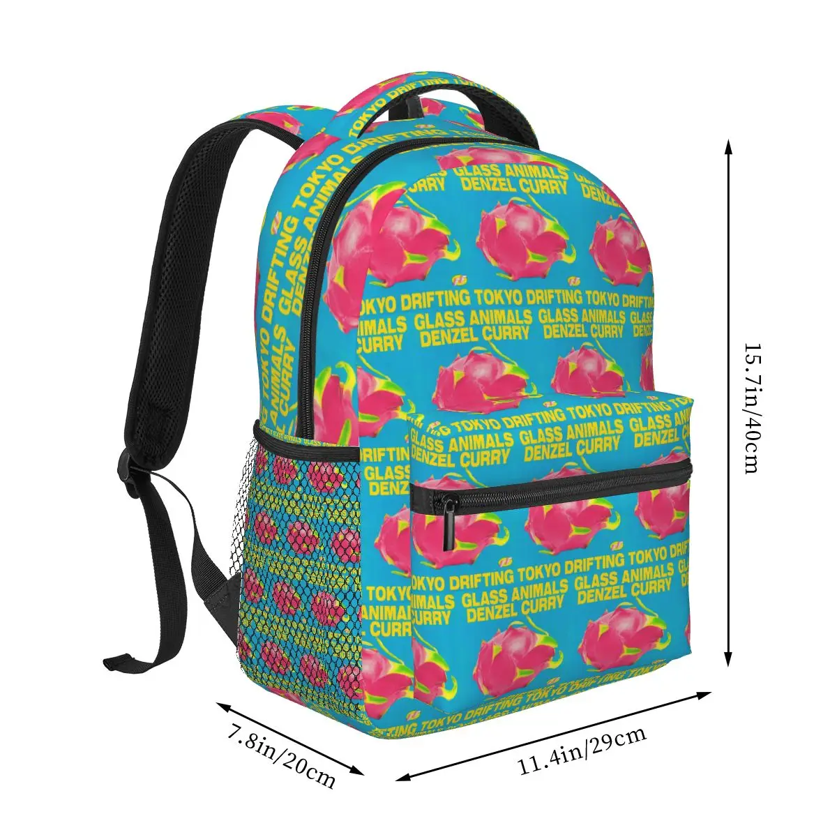 Glass Animals Denzel Curry Tokyo Backpack Student Boys Girls BookBag Kids School Bag Laptop Shoulder Bags for Men Women