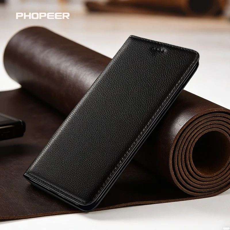 

Luxury Genuine Leather Case for Asus Zenfone 12 11 10 9 8 7 6 5 Flip Pro Ultra Little Litchi Texture Phone Case