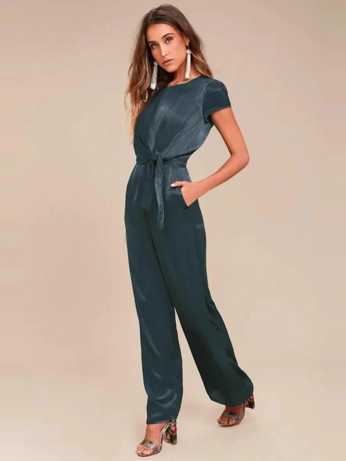 

iny Silk ort Sve длинные брюки с поясом для похудения, костюм с высокой талией, уличные широкие брюки для женщин