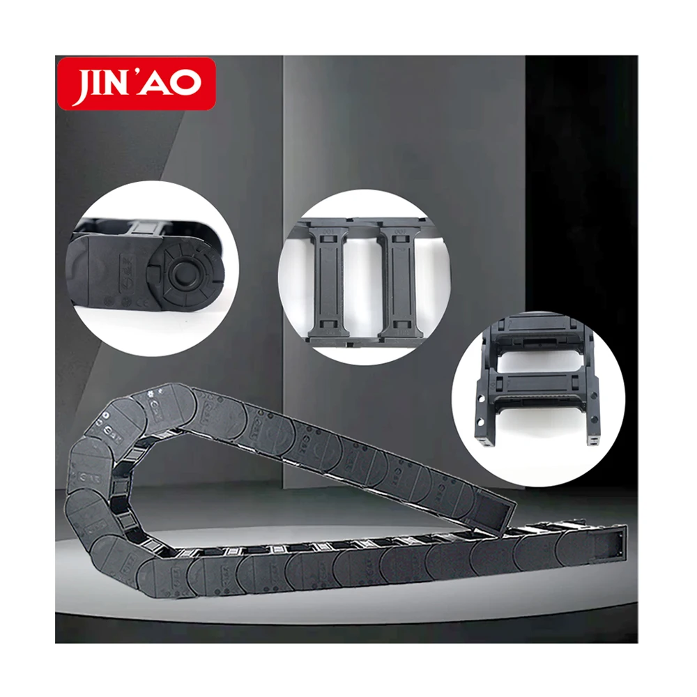 Picture 3: Electric CNC Chain Cable Carrier Flexible Cable Channels Nylon Black Plastic Cable Carrier Drag Chain