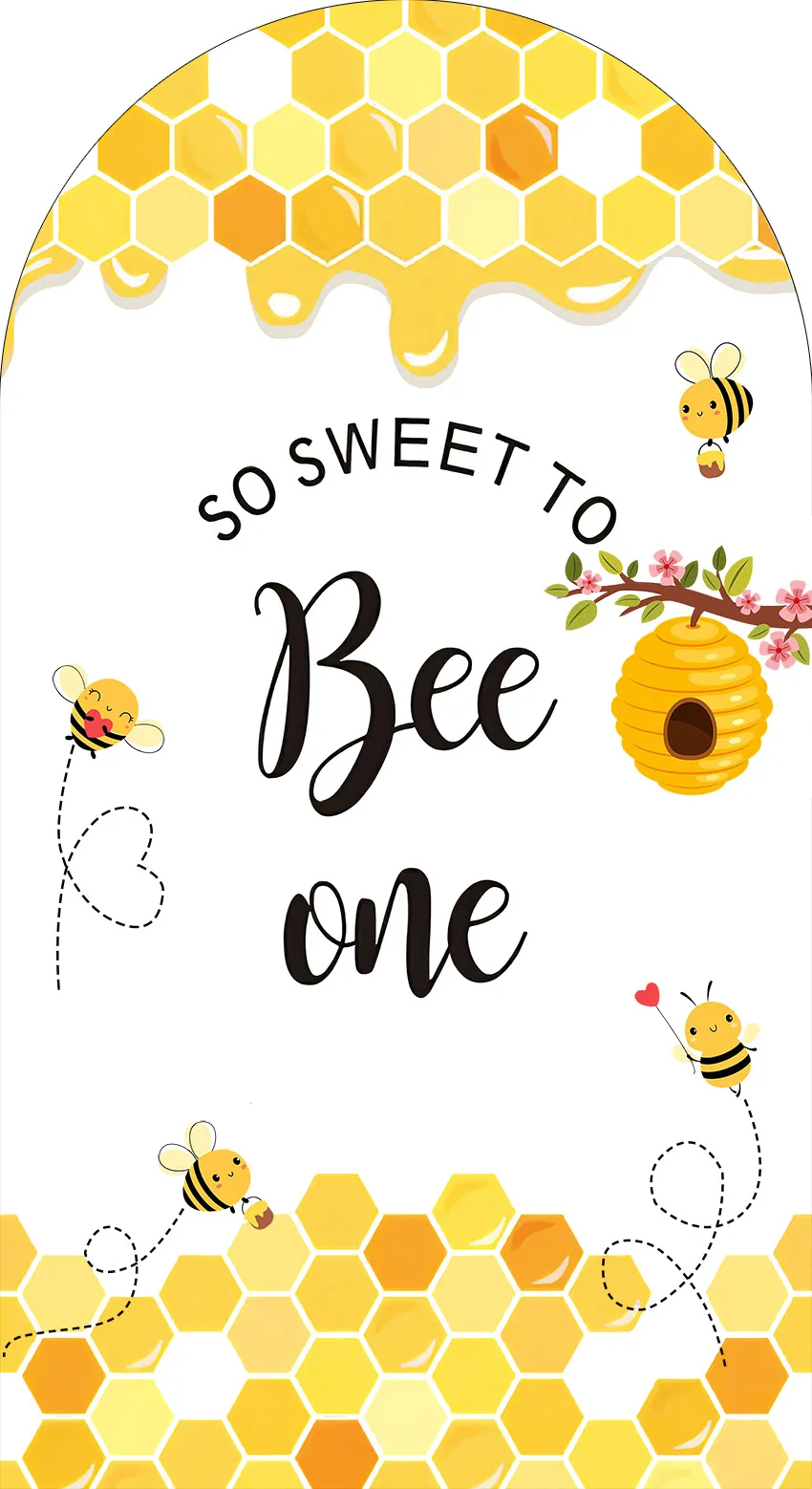 غطاء خلفية Mehofond لاستوديو الصور ، قوس عسل النحل ، استحمام الطفل ، صورة عيد ميلاد ، ديكور زهرة صفراء حلوة ، خلفية لاستوديو الصور