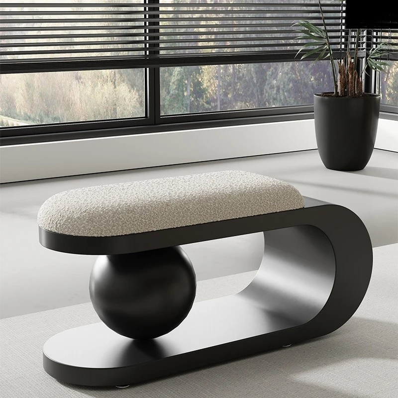 Nordic home shoe changing stool living room bench light luxury sofa bench bedroom simple bedside stool