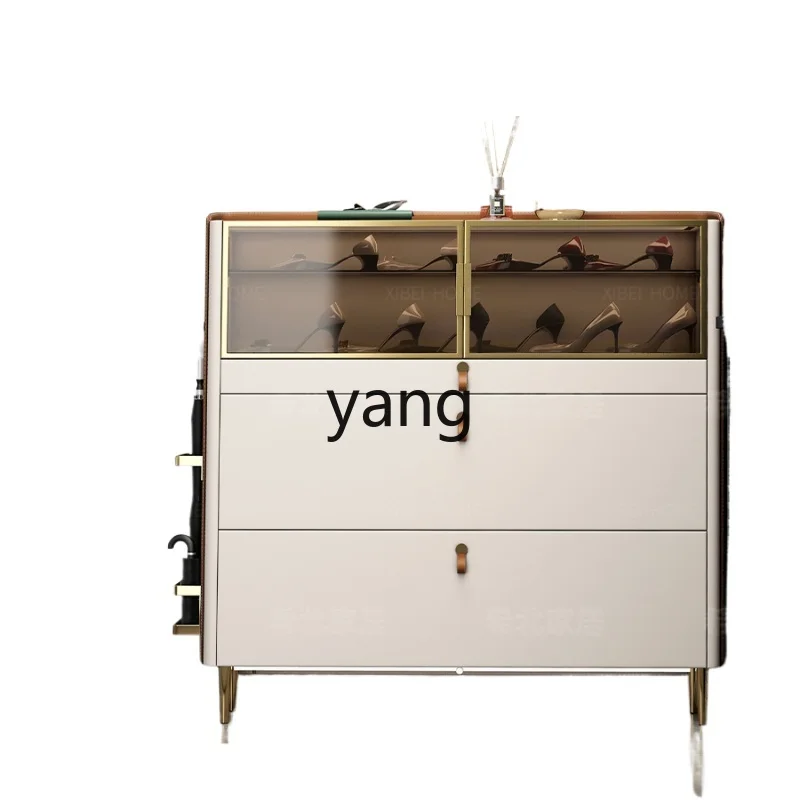 

LMMStorage Side Cabinet Narrow Balcony Door Large Capacity Multilayer Simplicity Household Dustproof Entrance Cabinet