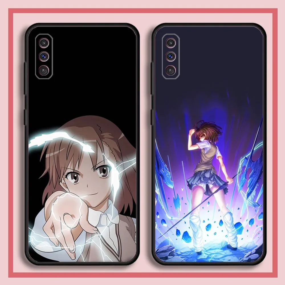 A Certain Scientific Railgun Phone Case For Samsung S23,23,22,30,21,10,9,Note20 Ultra,Lite,Ultra,5G,Plus,FE,Black Soft Case