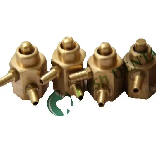 5PCS Dental Copper Valve Foot Control Spool 2/4 Holes Circular Pedal Switch Valve Footswitch SL1217