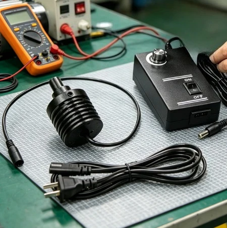 8MM Coaxial Light Source Microscope LED Ring Spot Coaxial Illuminator Without Light Guide Column