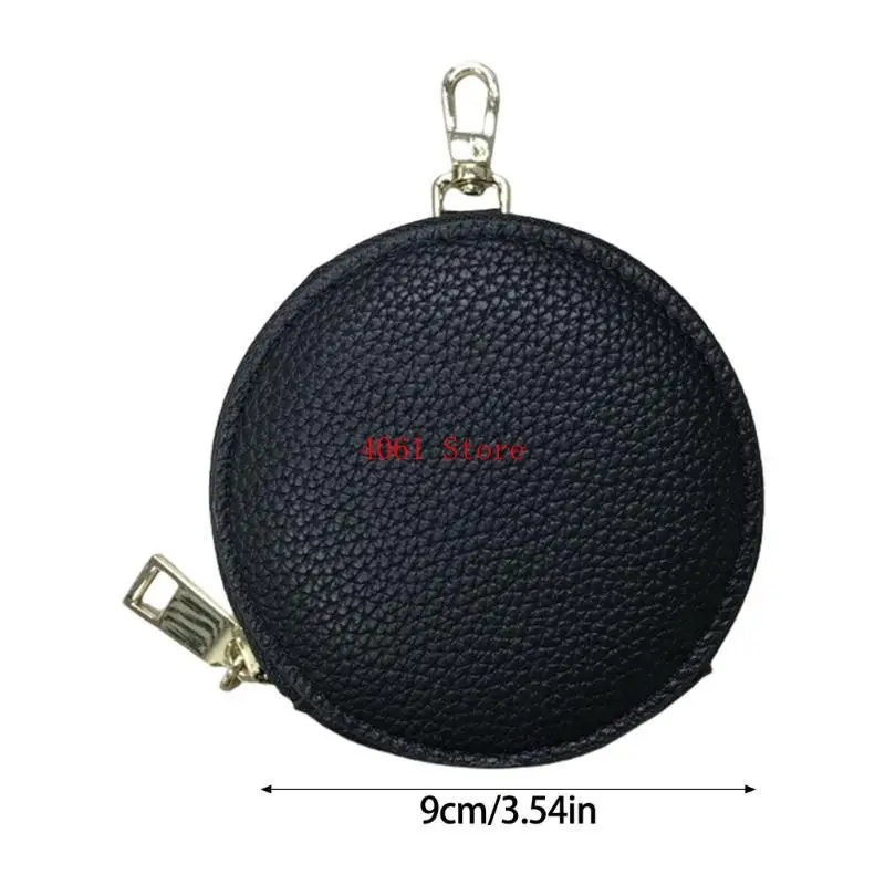 علبة عملة دائرية أنيقة مع محفظة محفظة الأموال النقدية المحفظة #6