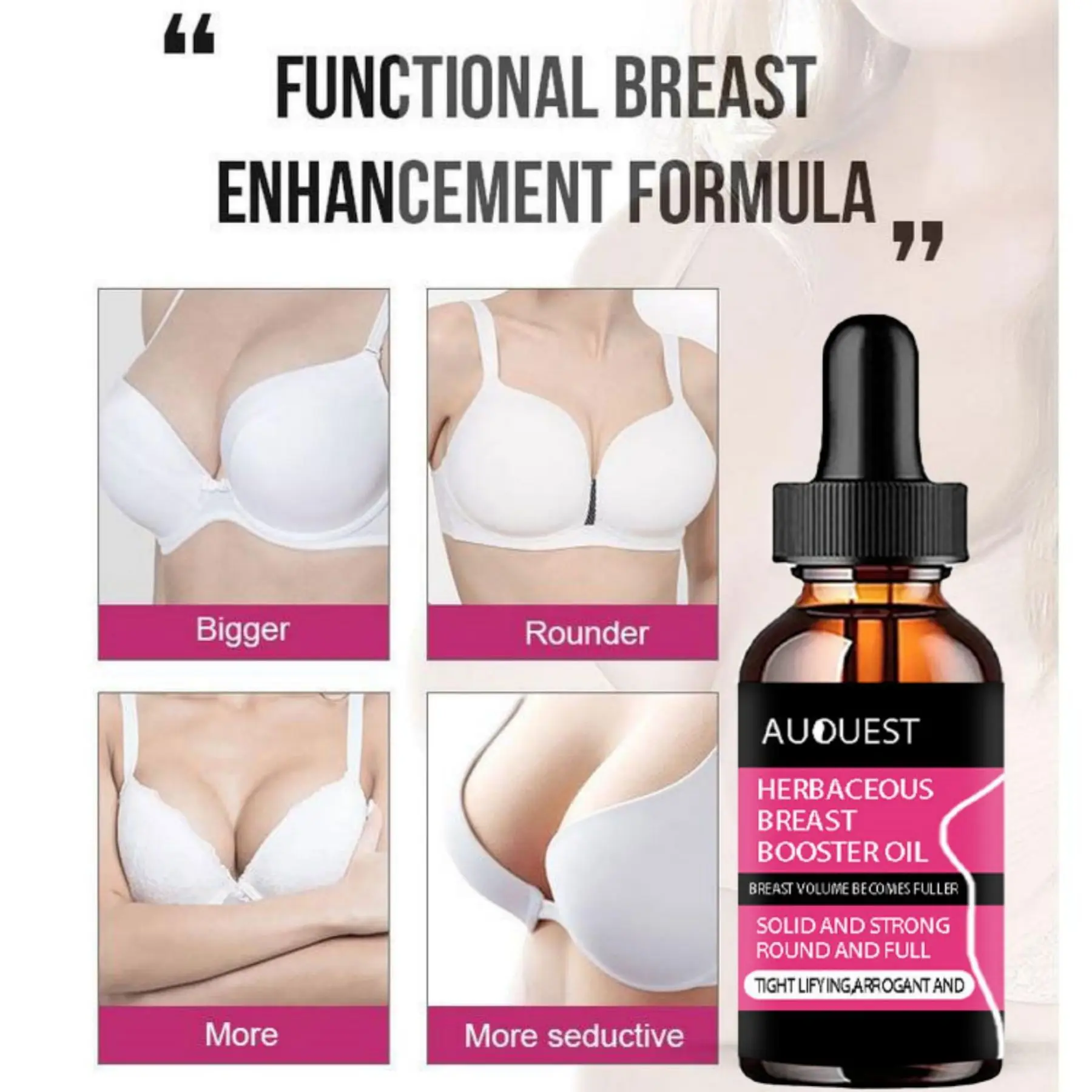 Essential Oil Fast Growth Elasticity Enhancer Body Oil Sexy Body Care for Women