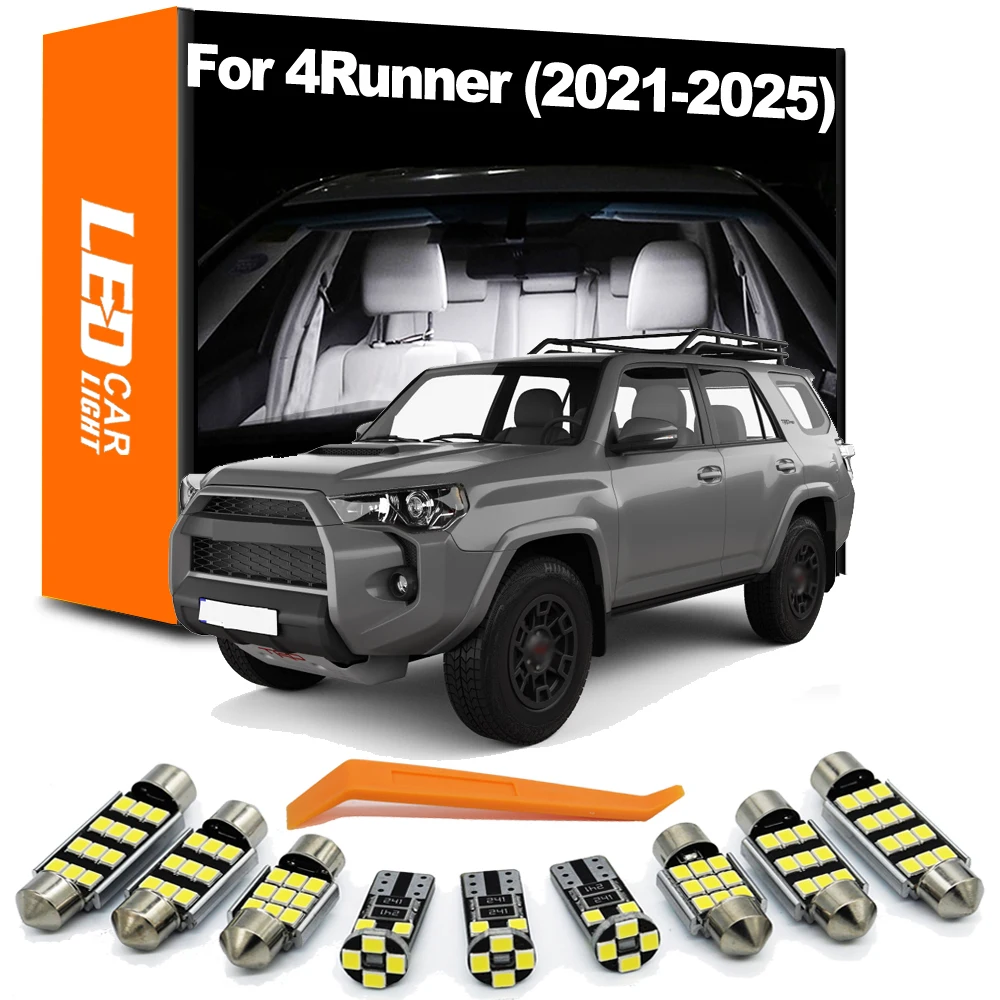 

17 шт. светодиодных ламп для внутреннего освесветильник для Toyota 4runner 2021 2022 2023 2024 2025