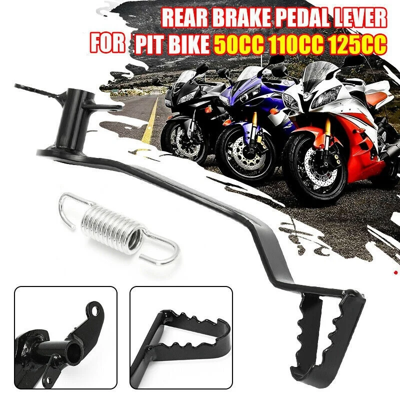 Rear Hydraulic Brake Lever Pedal & Spring Motorcycle Accessories for Pit Dirt Bike 50Cc 110Cc 125Cc