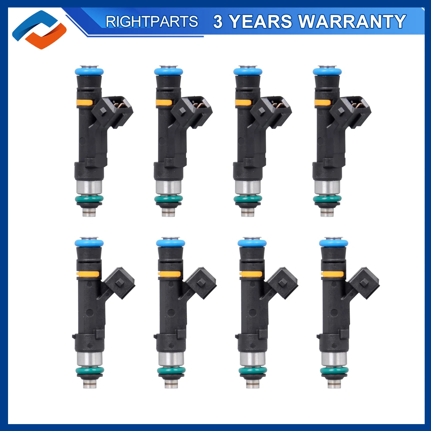 8PCS 0280158044 Fuel Injectors For Ford F-150 F-250 F-350 F150 F250 F350 E150 5.4L 2003 2004