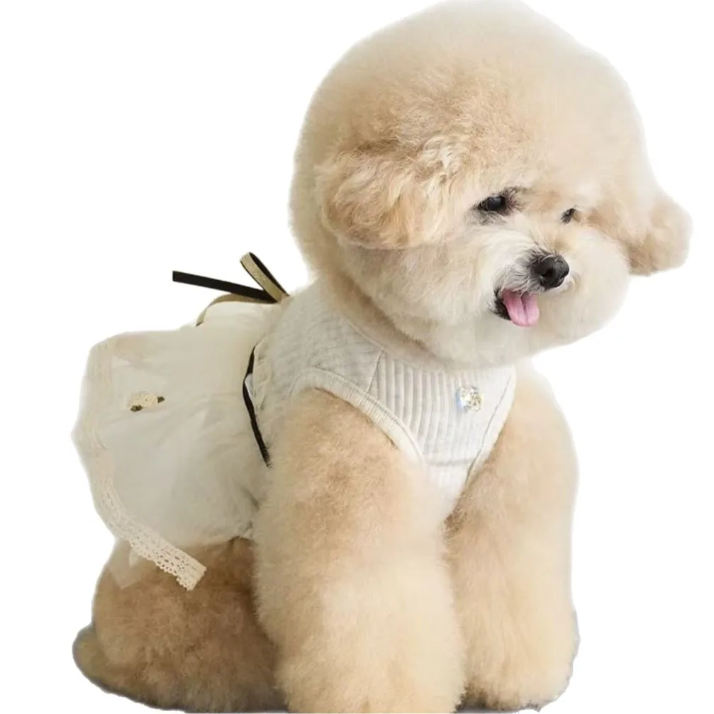 Ropa para gatos y perros: chaleco con lazo y falda princesa - imagen 5