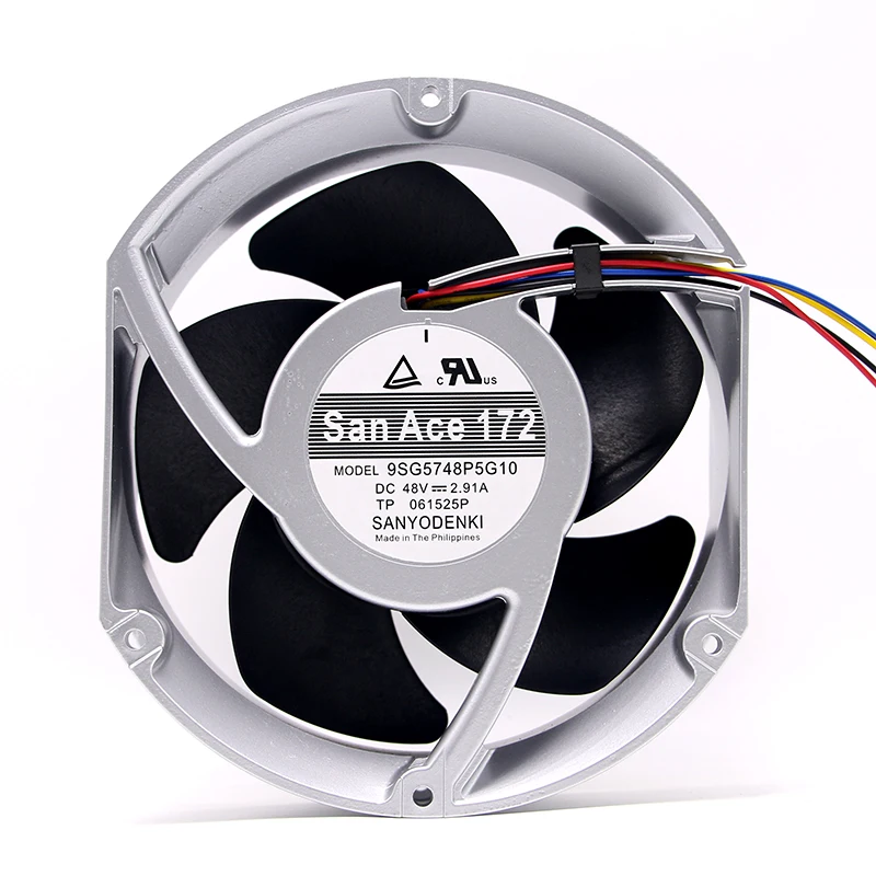 

Server Fan for Sanyo 9WG5748P5G003 9SG5748P5G10 17251 17cm 172mm DC 48V 2.91A Metal Frame Industrial High Speed CFM Fans