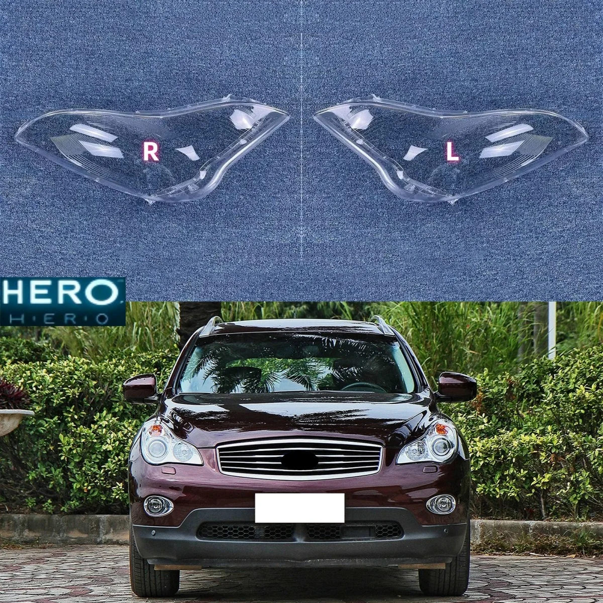 

Headlight Clear Lens Cover Lampshade Fit For Infiniti QX50 EX25 EX35 2008 2009 2010 2011 2013 2014 2015 Shell Car Accessories