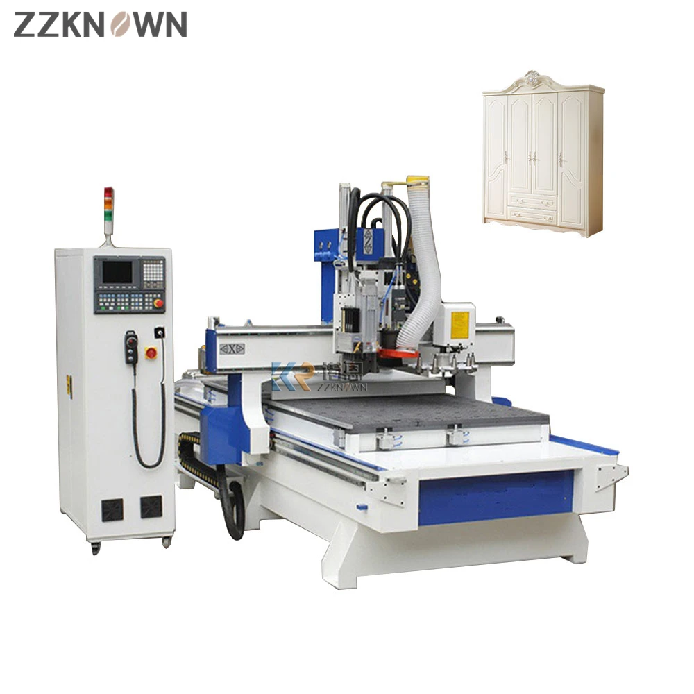 ATC Engraving CNC Milling Machine Automatic 3d Wood Carving CNC Router Automatic Knife for Sale