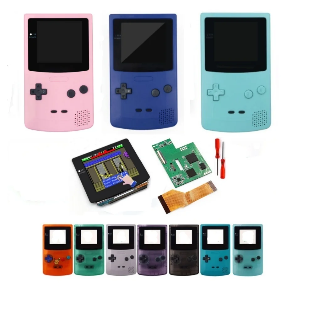 Oled Screen Customized Pre-cut Housing Shell Case Fit For GBC OLED Amoled Touch Laminated Screen Set