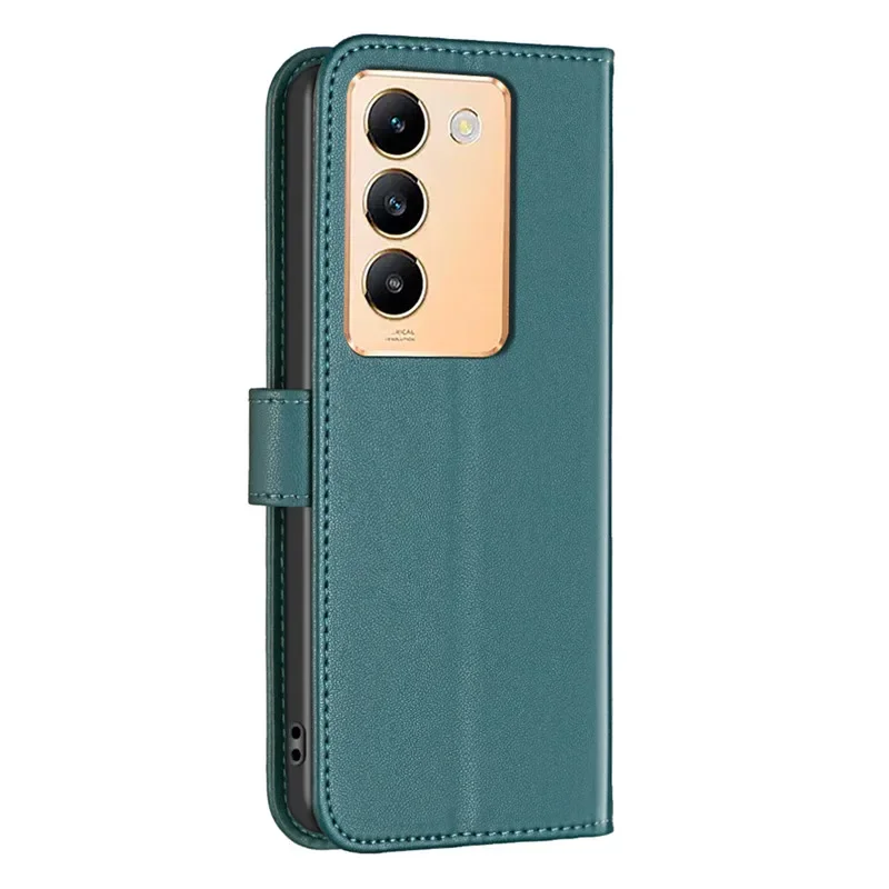 Leather Flip Wallet Case For VIVO Y200E 5G Y200 E V29E Y36 5G Y27 4G Y 200 VIVOY200E Cases Magnetic Card Slots Phone Cover 2024