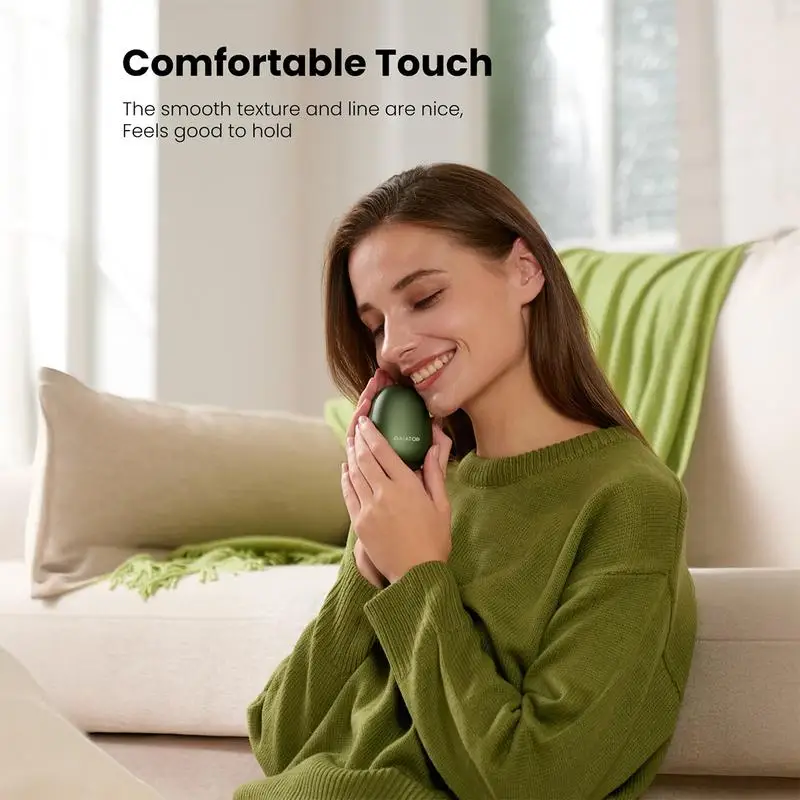 GAIATOP Chauffe-mains avocat en édition limitée pour femmes et hommes, paquet de 2, chaleur longue durée 13H, 3 réglages de chaleur rechargeables