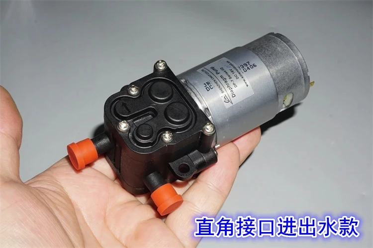 555 Motor 18V Diaphragm High Pressure Water Pump 8bar Pressure 12v-24V High Pressure Diaphragm Water Pump Water Gun Storage Pump