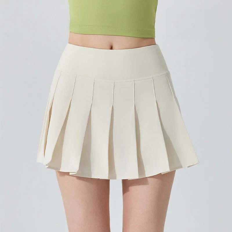 Aiithuug with Pocket Tennis Skirt with Shorts Athletic Golf Skort Workout Sports Skirts Skorts Underneath Mini Skater Pickball