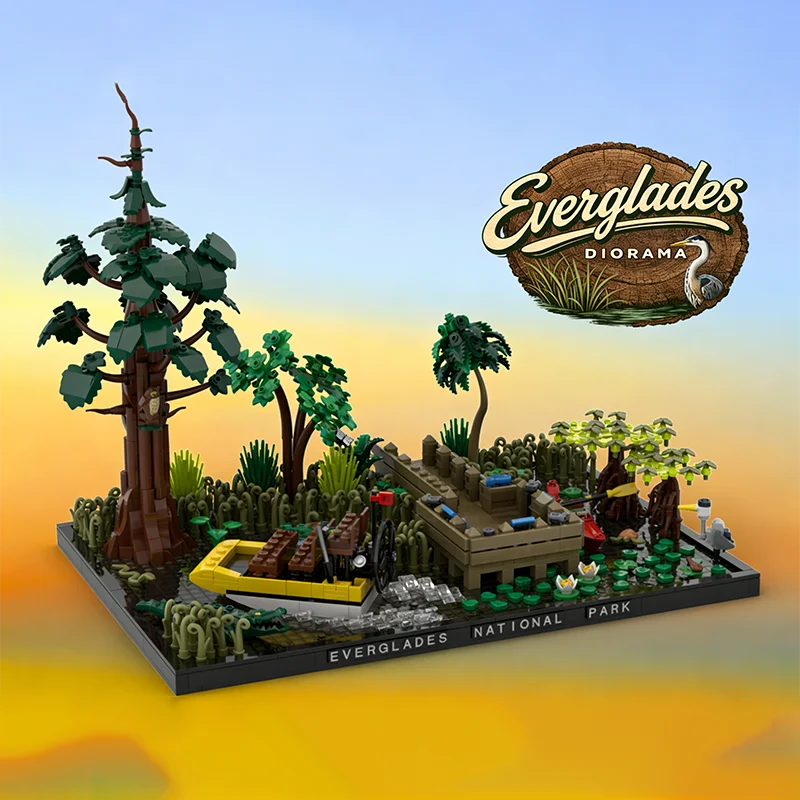 

3118pcs MOC Everglades Diorama Creator Model Building Blocks Christmas Gift Architecture Toys Creative Idea Education Brick