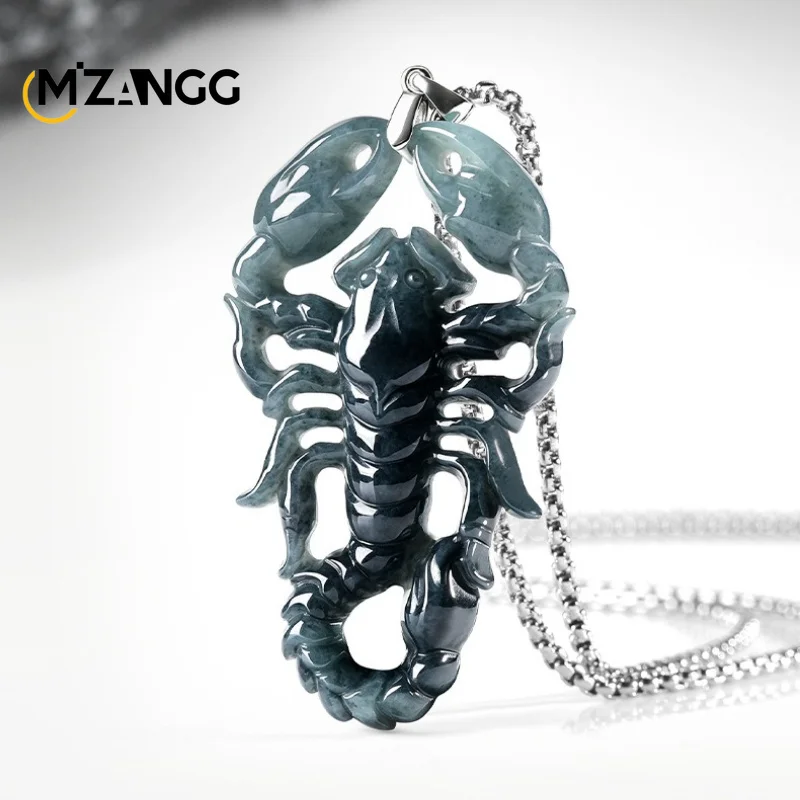 natural-grade-a-jadeite-scorpion-pendant-with-openwork-carving-unique-hip-hop-style-ice-type-jade-necklace-unisex-holiday-gift
