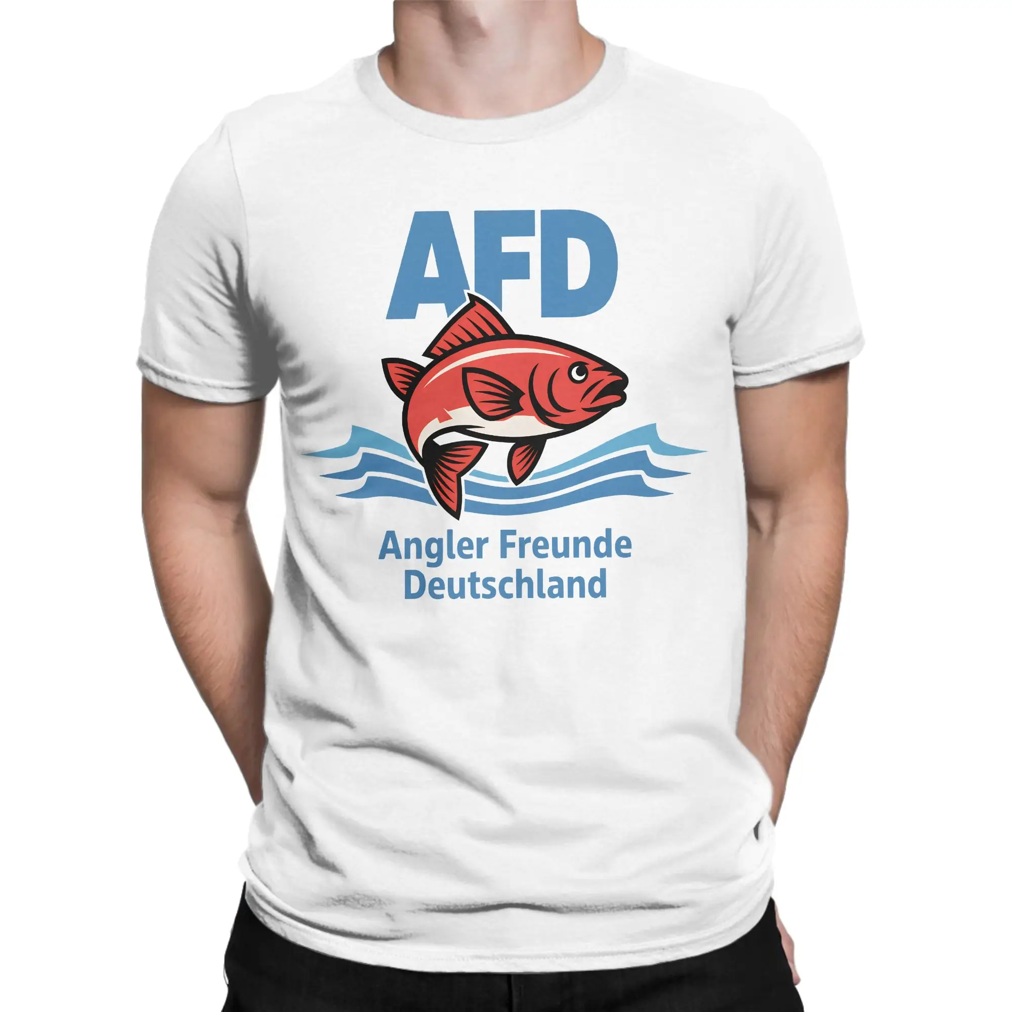 Beach AFD, Angler Friends, Alice Weidel Hip Hop T Shirts  100 Cotton Tshirt for Man Aesthetic Cheap Short Sleeve Top Tees