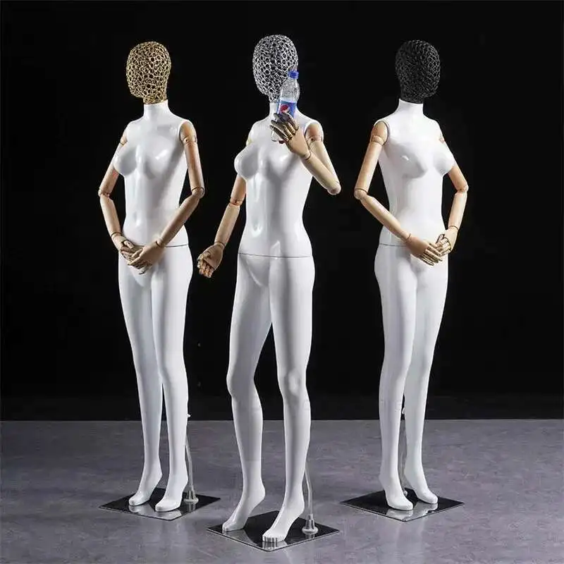 

Wedding Dress Model Clothing Store Clothing Display Prop Full Body Female Mannequin with Movable Arms Window Display Mannequin