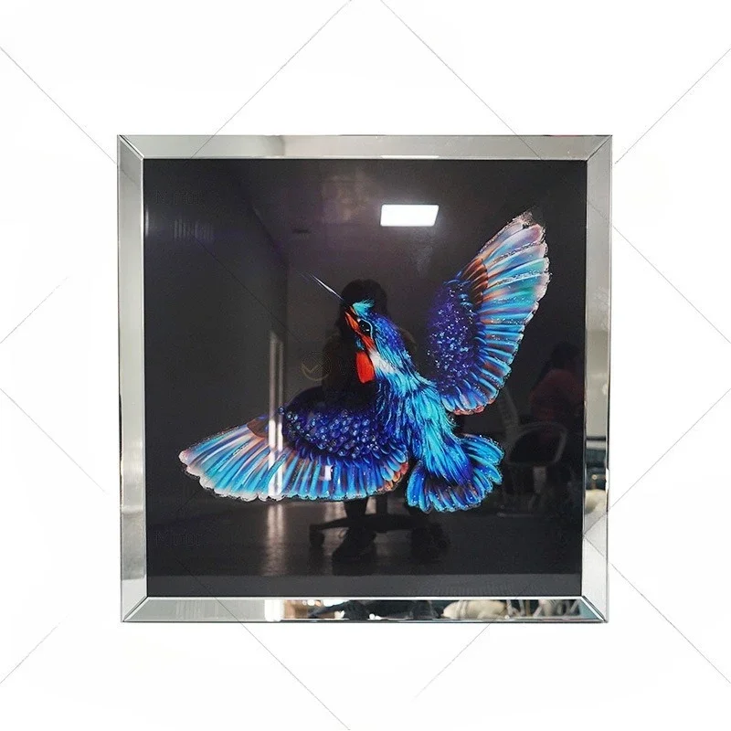 Colored animal glass hanging painting room bedroom decorative painting living room sofa background wall modern