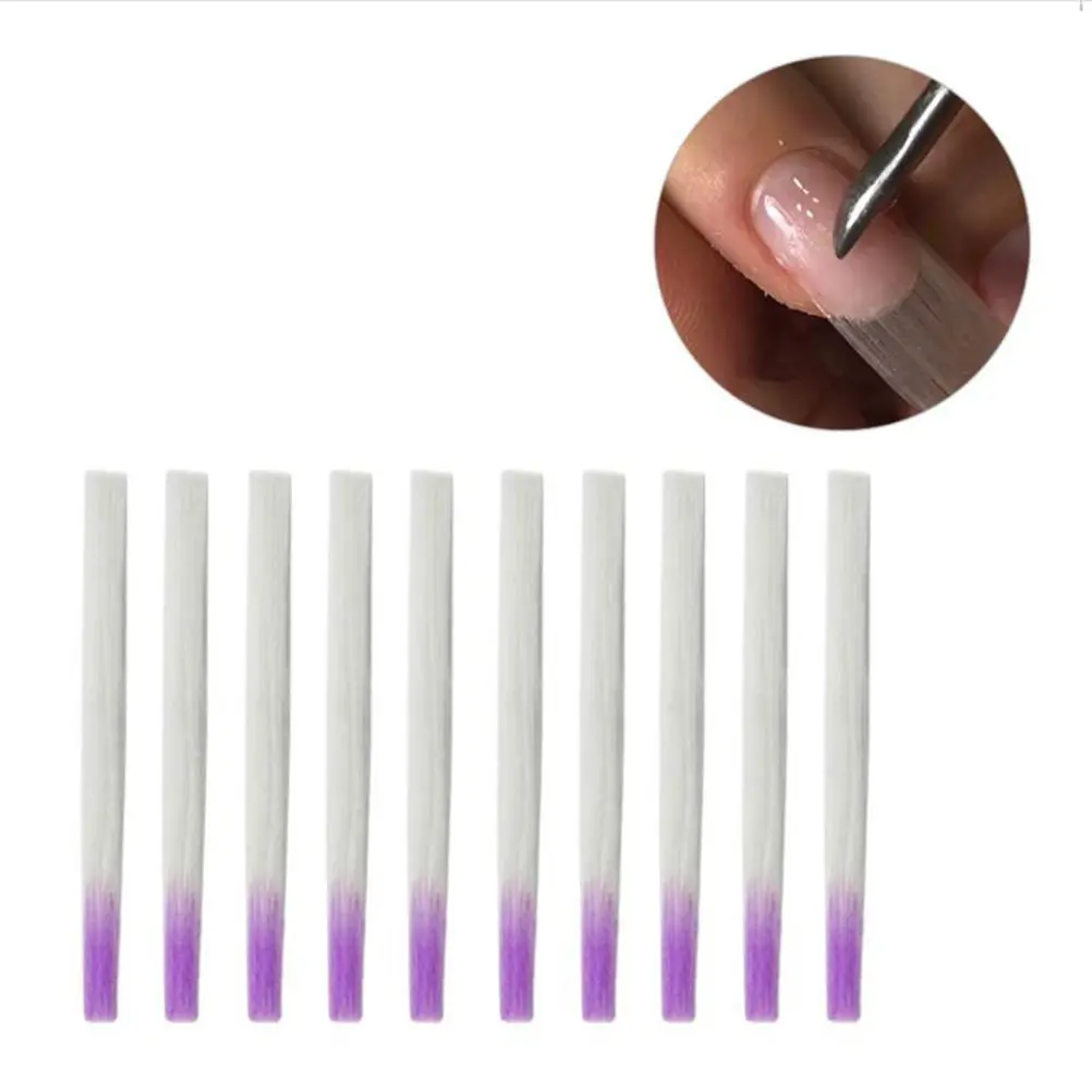 100Pcs Nail Extension Fibers Strong Adhesion Fiberglass Tips for Custom Length DIY Manicure Fiberglass Nail Manicure Fiber