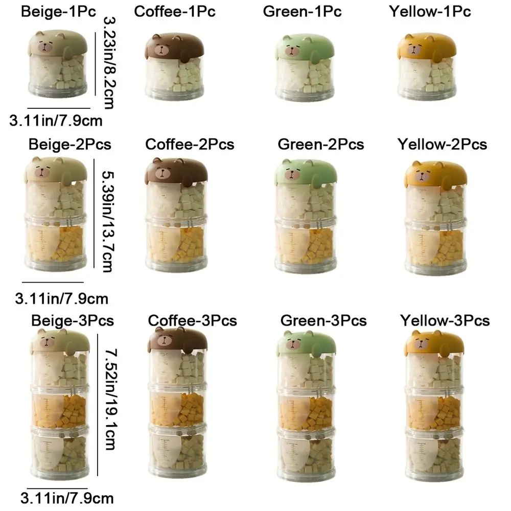 Convenient Plastic Multi-Layer Cat Food Box Moisture-Proof Cute Dog Snacks Storage Box Sealed Pet Food Packing Box Outdoor