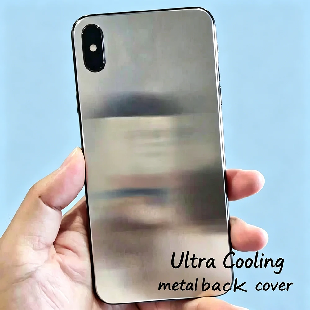 Big Hole Metal Back Cover Heat Dissipation Rear Housing For iPhone 11 Pro Max X XR 8 Plus SE2 se3  Replacement Back Panel Frame