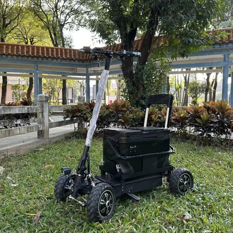 4 Wheel Cart Electric Scooter Electric Fishing Cart Rear Truck Cargo