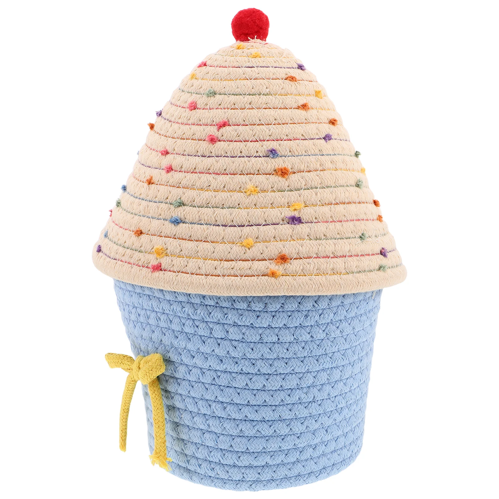 

Creative Storage Basket Baby Shower Cotton Thread Weaving Boho Decorative Baskets for Toy