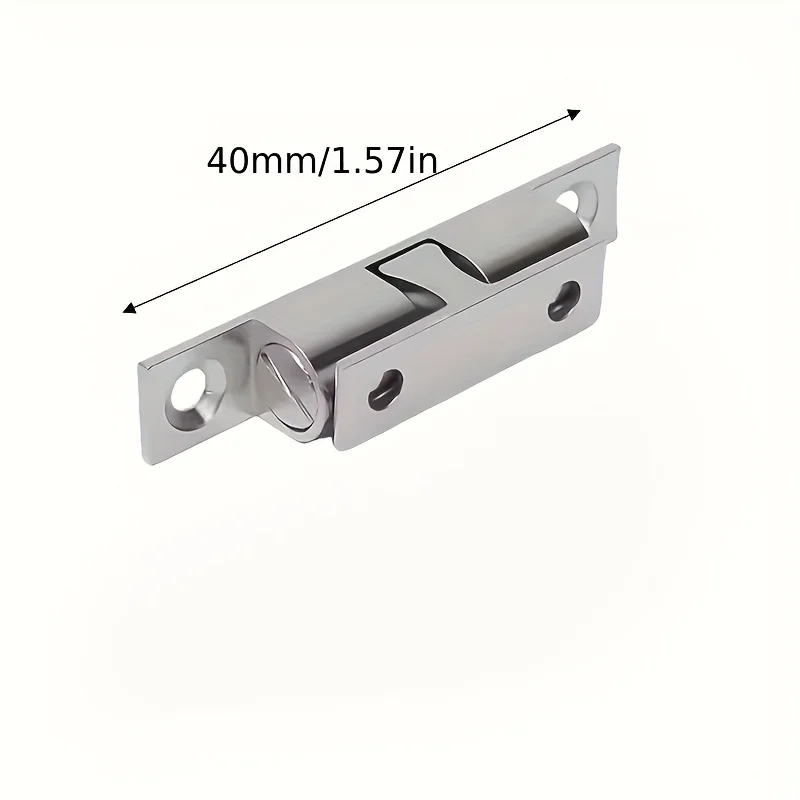 6pcs 40mm Zinc Alloy Door Ball Locks Furniture Heavy-Duty Adjustable Positioning Clip Spring Ball Latch for Home And Office