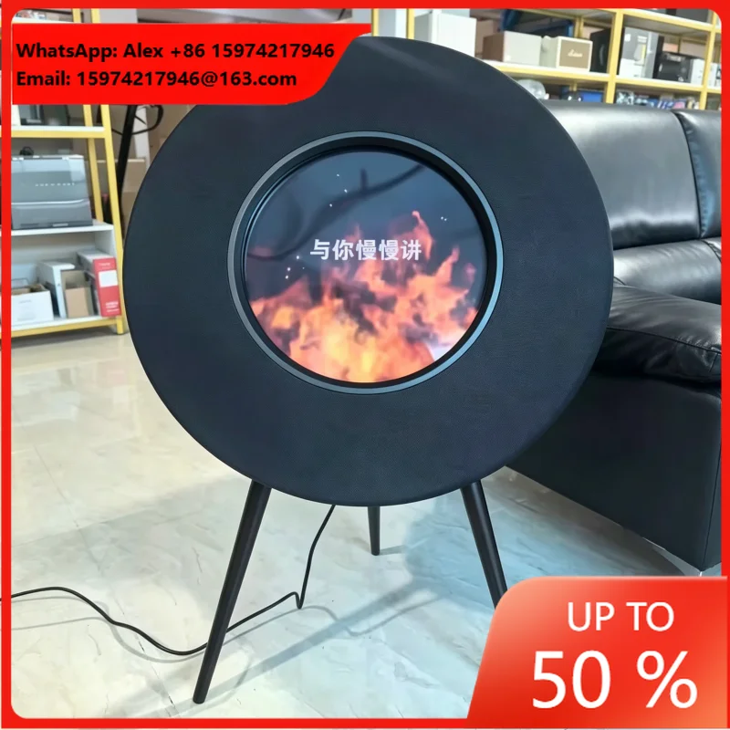 BMBT R1 Minimalist Floating Lyrics Speaker Smart Screen Blue Tooth Audio Wood Tripod Stand Wireless Lautsprecher Soundbox Stereo