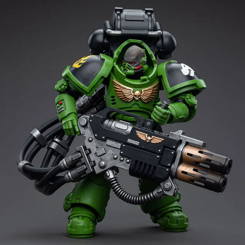 JOYTOY Warhammer 40K 1/18 Salamanders Eradicators Brother Xavak Action Figure 12.4cm Military Soldier Model Toy for Collection