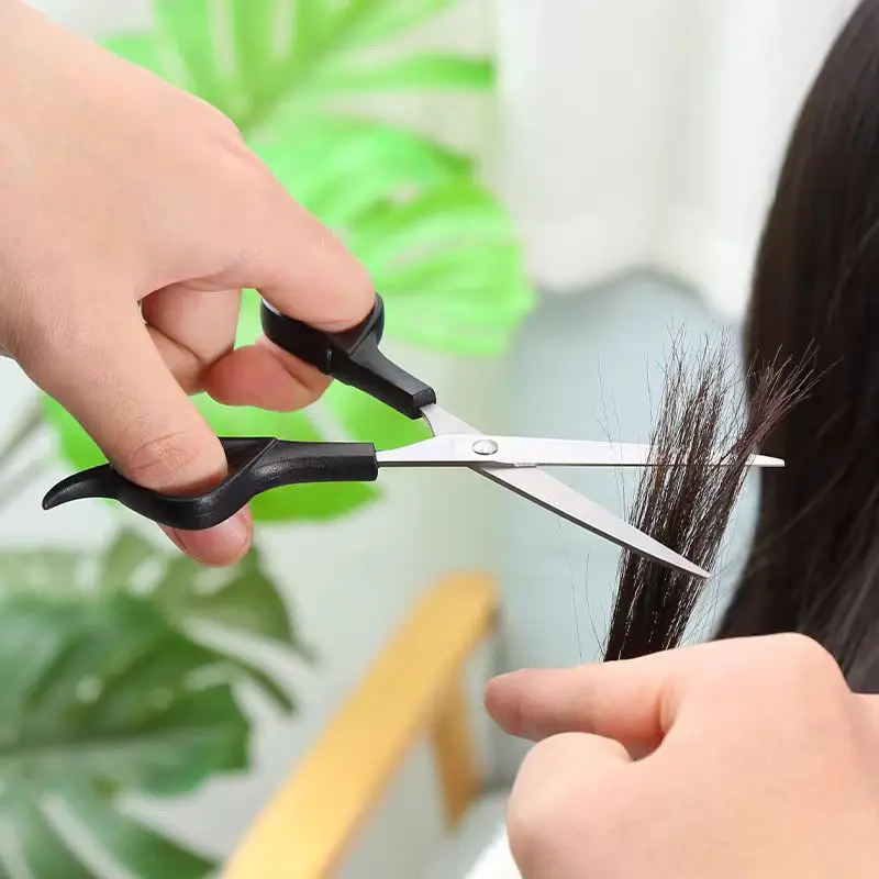 مجموعة مقصات تصفيف الشعر الاحترافية أداة لتخفيف شعر الأطفال وتصفيف الشعر للرجال والنساء مشط مقص #4