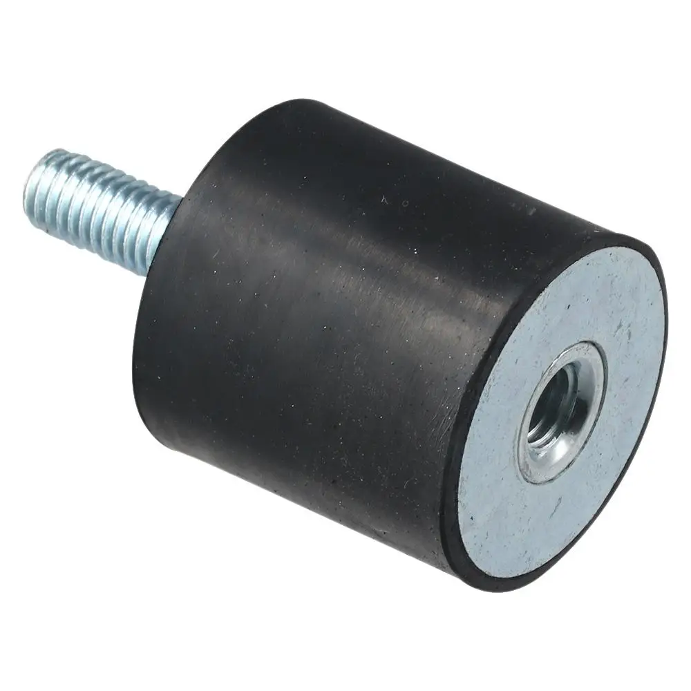 Type VD M6 M8 M10 Thread Rubber Mounts Black Vibration Isolators Cylindrical Shock Absorber Boat Car