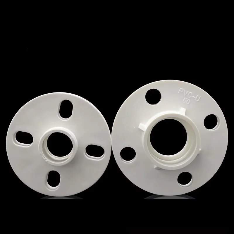 Pvc Plastic Flange Accessories 20 25 32 40 50 63 75 90 110 160 200mm Pipe Connecting Accessories