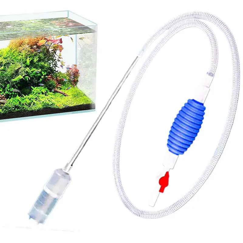 

Fish Tank Cleaner Vacuum Clear Siphon Water Changer Fish Tank Pump Accessories For Pond Betta Home Shrimp Gold Guppy Beginner