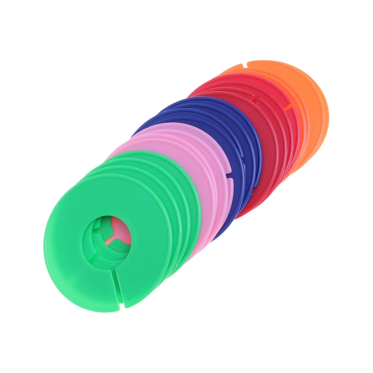 

20pcs Clothes Size Buckles Plastic Round Fasteners For Clothing Hanger Diy Craft Sewing Accessories Durable Tools