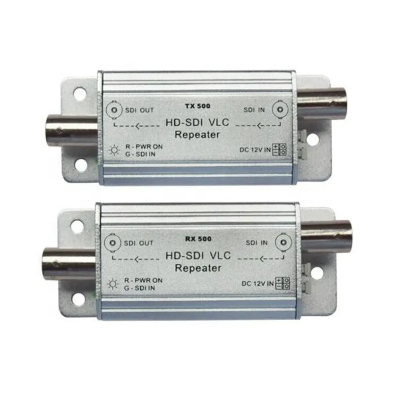 HD-SDI Signal Repeater Fiber Extender 500m SDI-TX500 RX500 Transmitter Receiver Kit Support SD HD 3G-SDI SMPTE 259M 292M 424