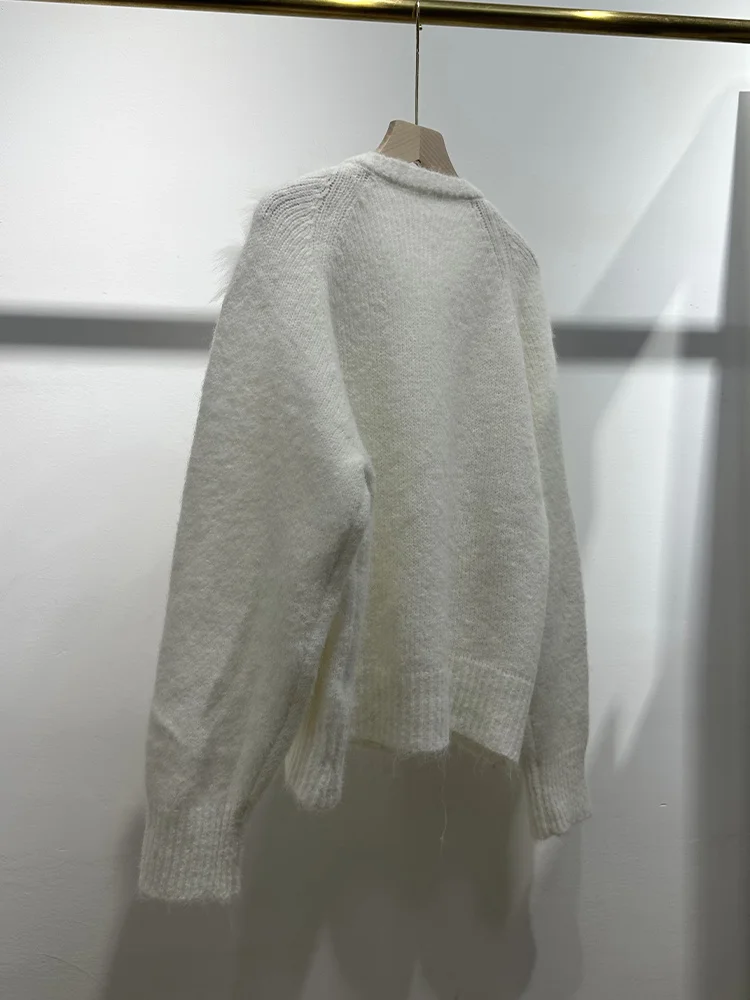 2026 Women Spring Autumn Cardigan Natural Real Fox Fur Knitted Oversize Coat Fox Fur Lady's Sweater - view 3